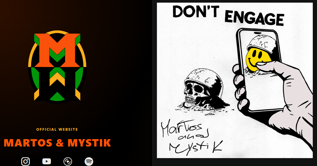 Martos & Mystik music duo website preview